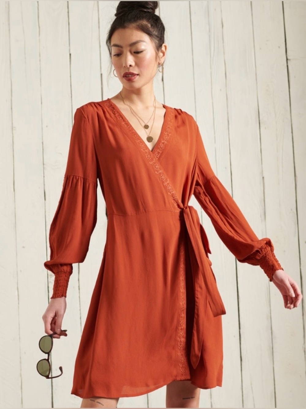 Superdry Boho Wrap Dress US 4